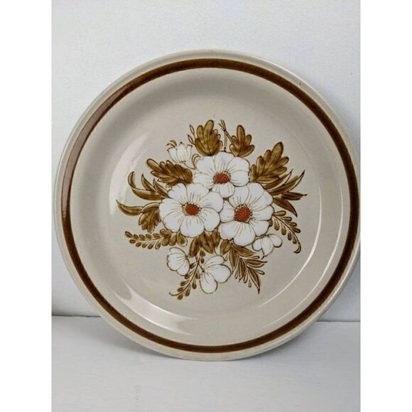 Mountain wood Collection Stoneware Dried Flowers Chop plate serving platter - Picture 1 of 7